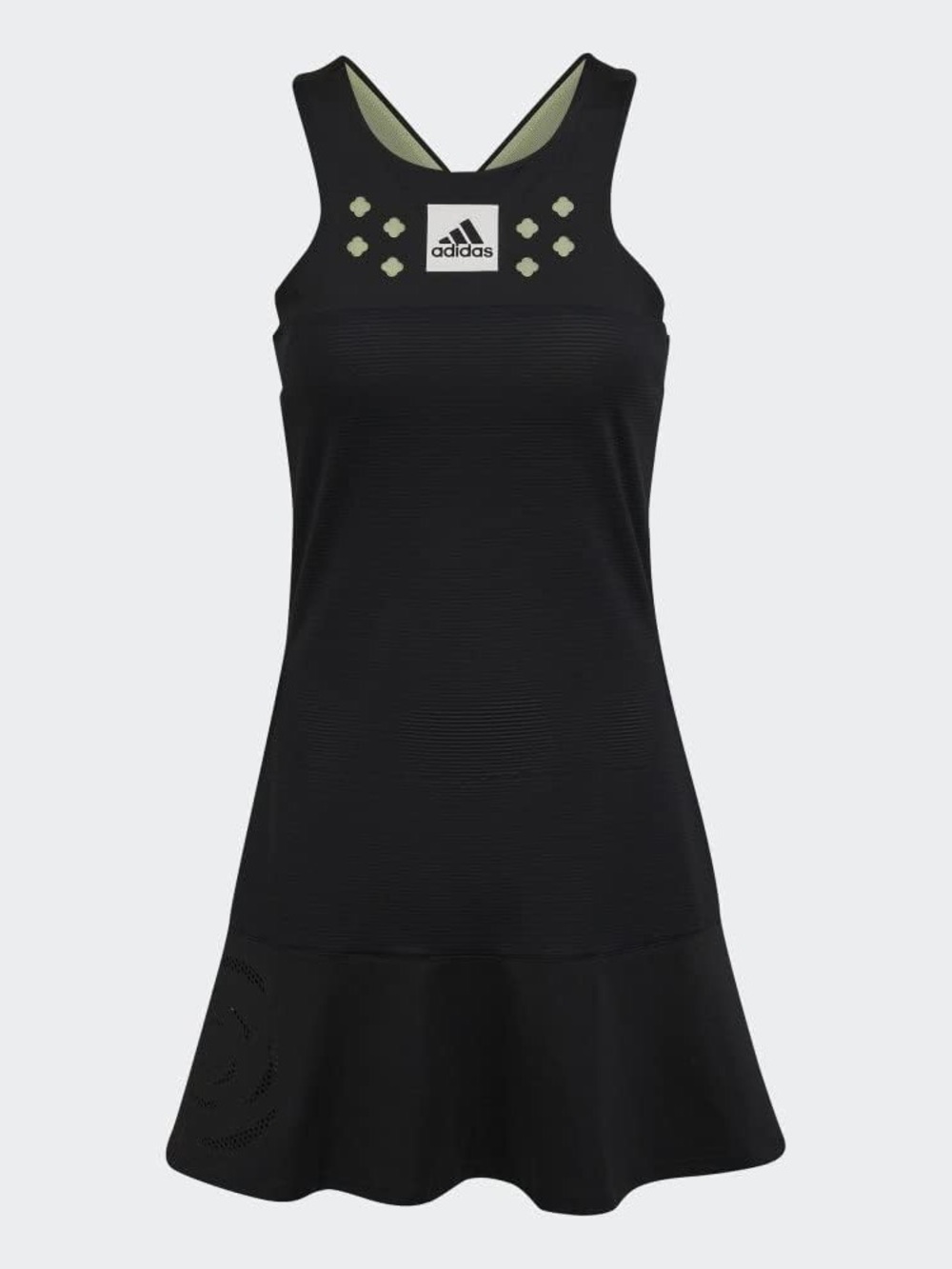 adidas Black  Tennis Dress with Light Green Accents